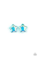 Load image into Gallery viewer, 1 pack of 6 Lil Precious Iridescent Star Earrings

