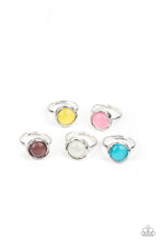 Load image into Gallery viewer, 1 pack of 5 Lil Precious Cat&#39;s Eye Beaded Rings
