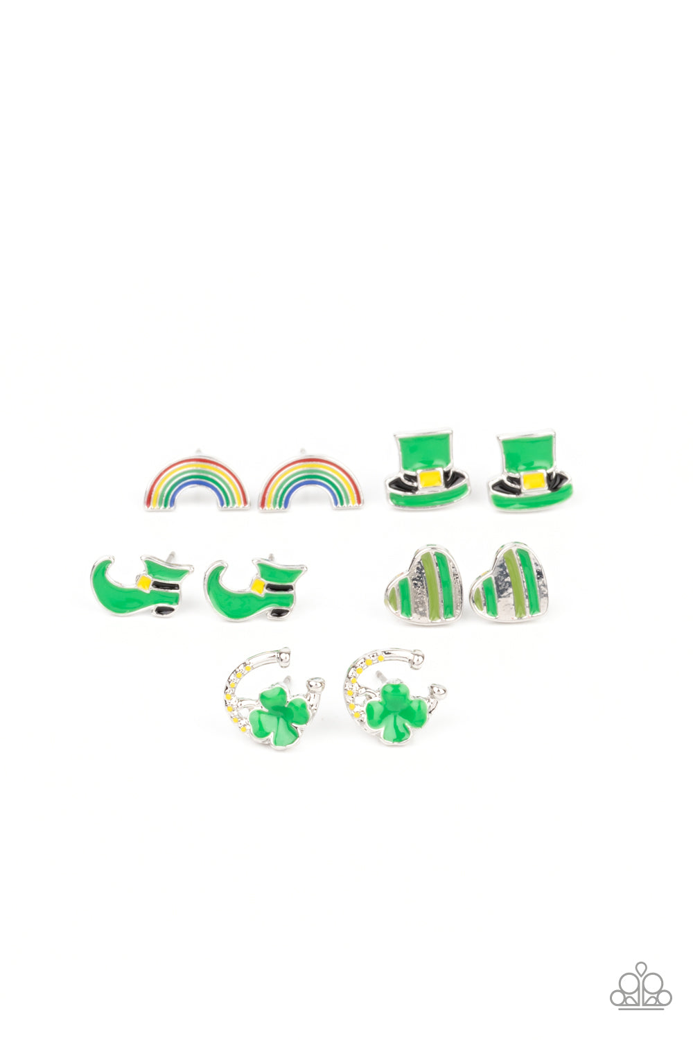 1 pack of 5 Lil Precious St. Patrick's Day Earrings