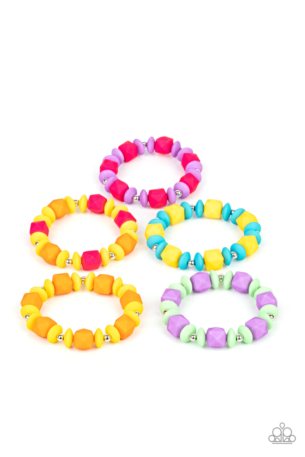 1 pack of 6 of Lil Precious Vibrant Bracelets