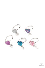 Load image into Gallery viewer, 1 pack of 5 Lil Precious Valentine&#39;s Day Heart Rings
