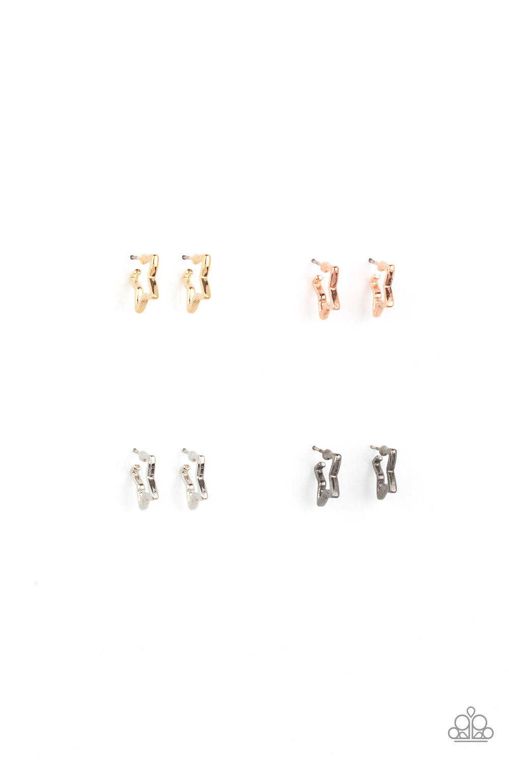 1 pack of 5 Lil Precious Star Earrings