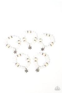 1 Pack of 5 Winter Themed Bracelets