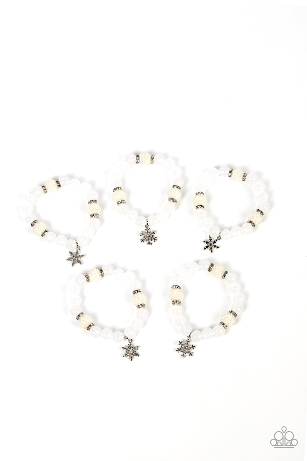 1 Pack of 5 Winter Themed Bracelets