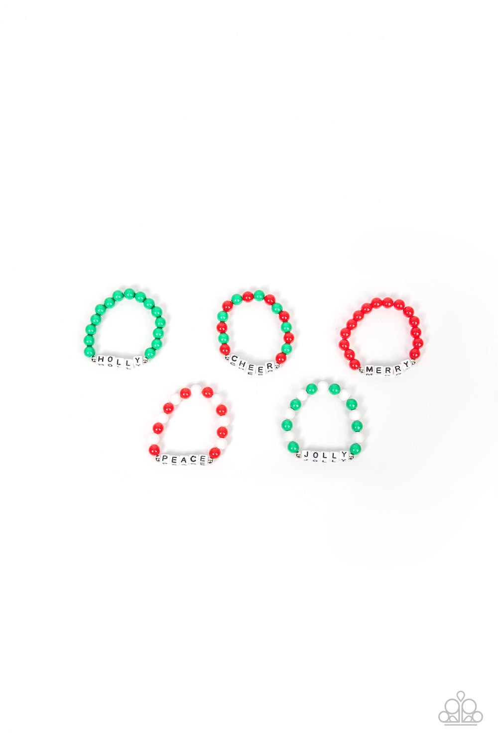 1 pack 5 Holiday Cheer Bracelets