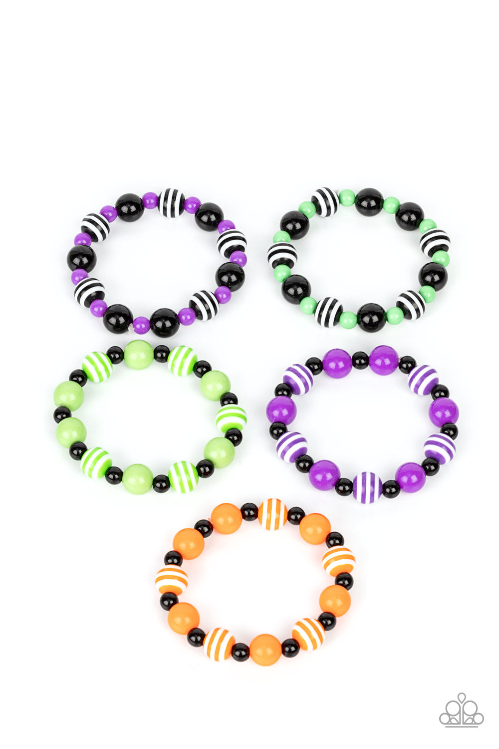 1 pack of 5 Lil Precious Halloween Themed Bracelets