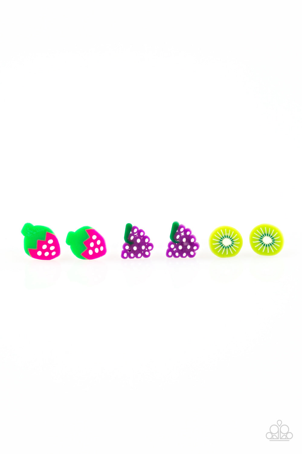 1 pack of 5 Lil Precious Fruit Inspired Earrings