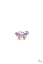 Load image into Gallery viewer, 1 pack of 5 Lil Precious Rainbow Butterfly Rings
