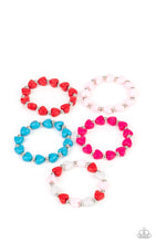Load image into Gallery viewer, 1 pack of 5 Valentine&#39;s Day Heart Bracelets
